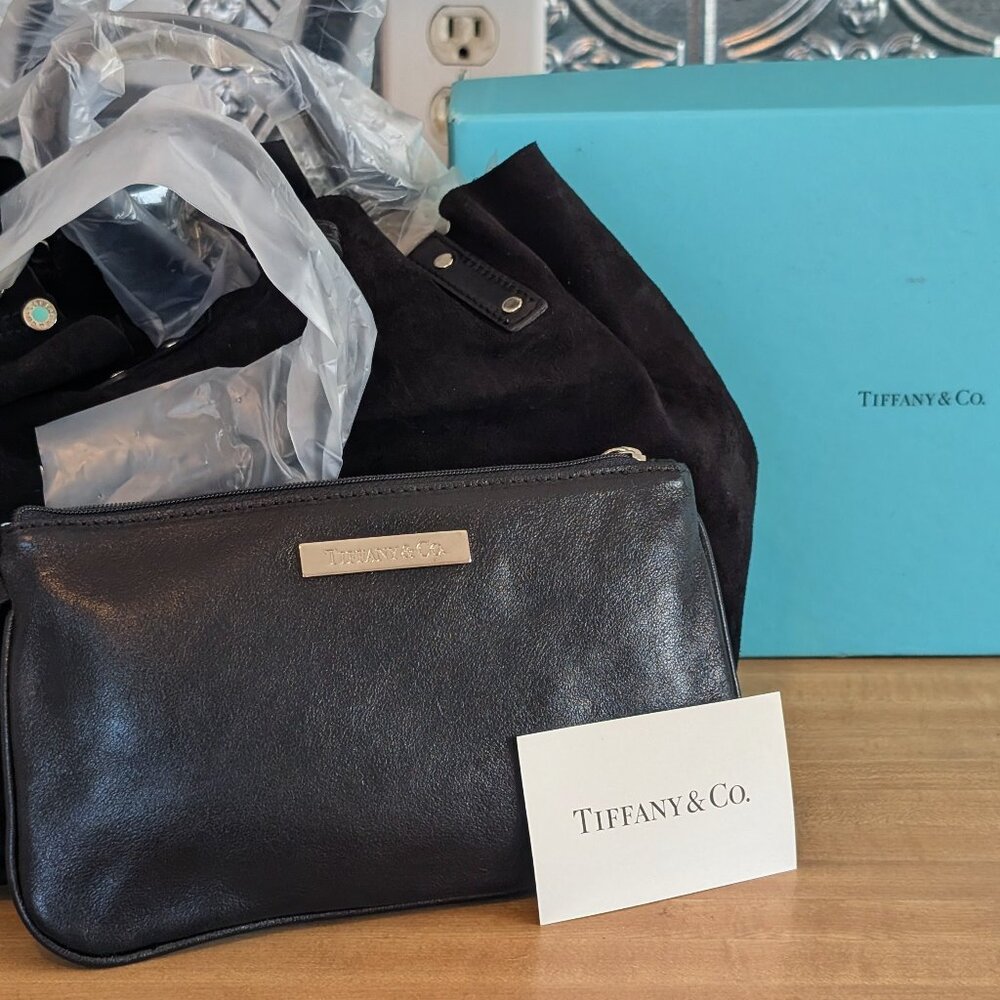 Tiffany & Co. Reversible Suede & Leather Handbag + Matching Wallet | Rare |